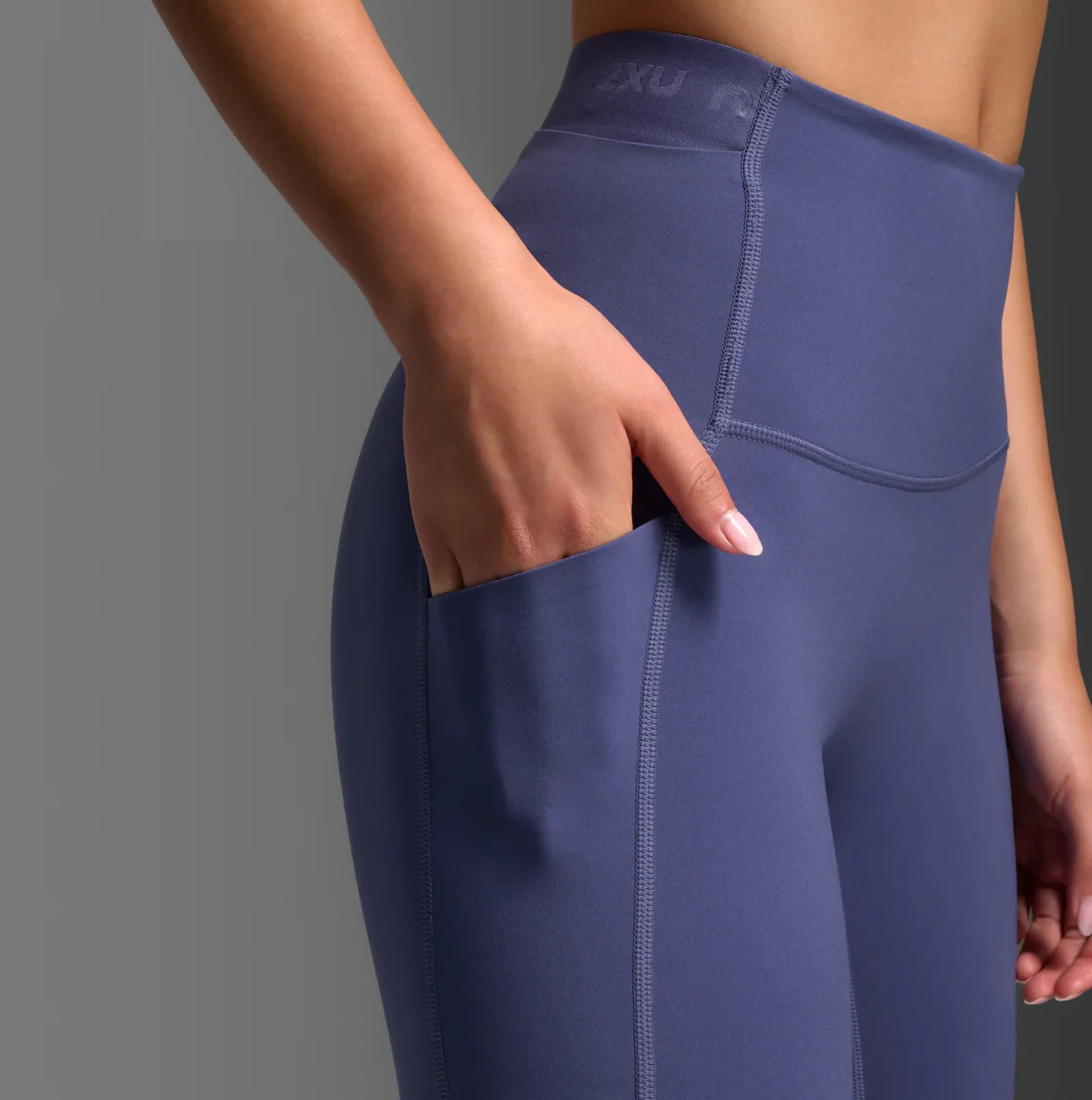 2XU Womens Form Stash Hi-Rise Compression Tights with Pockets - Image 8
