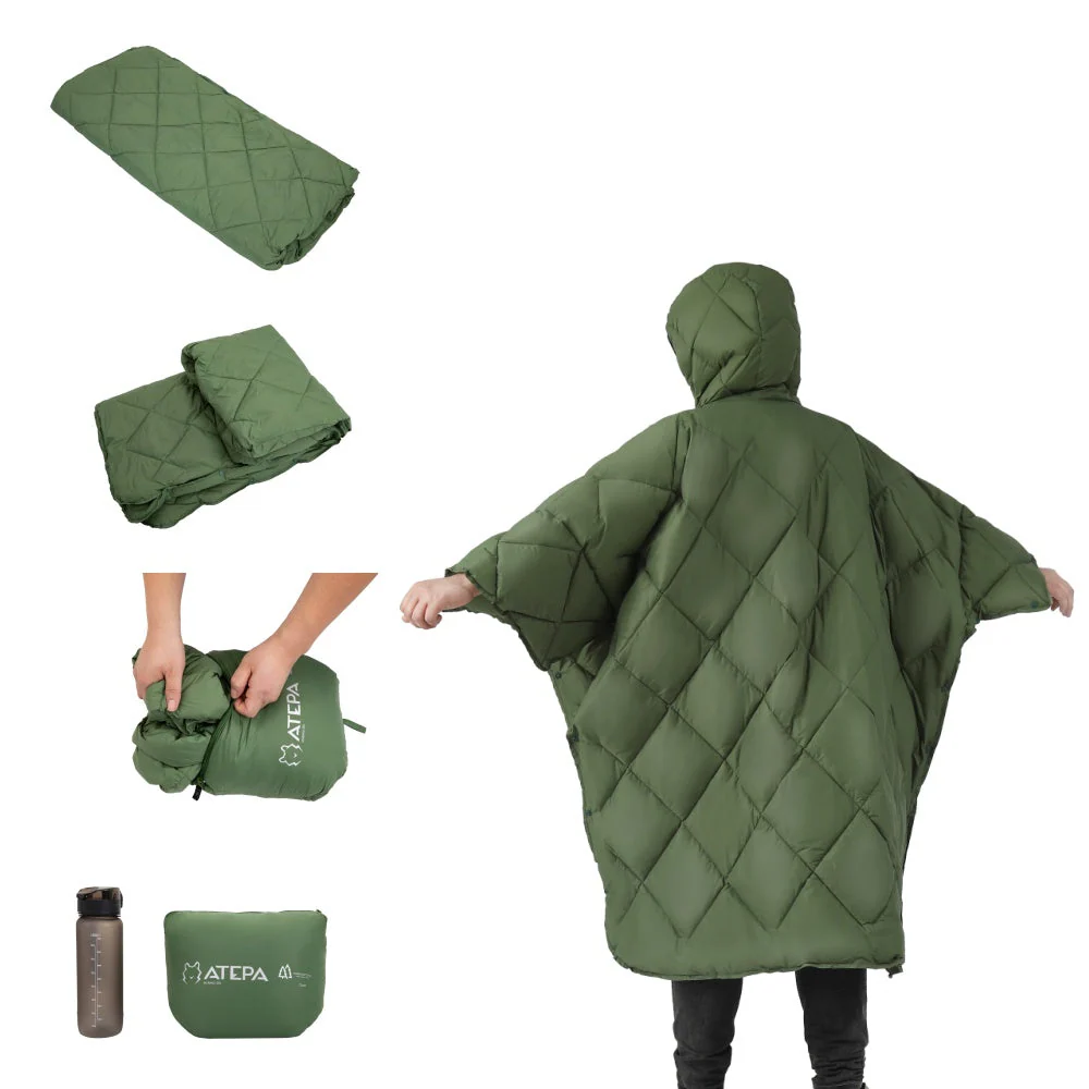 Atepa Murano Camping Poncho - Green - Image 5