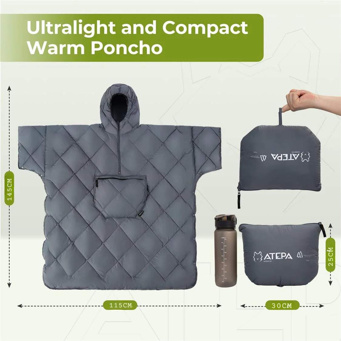 Atepa Murano Camping Poncho - Three Colours - Image 7