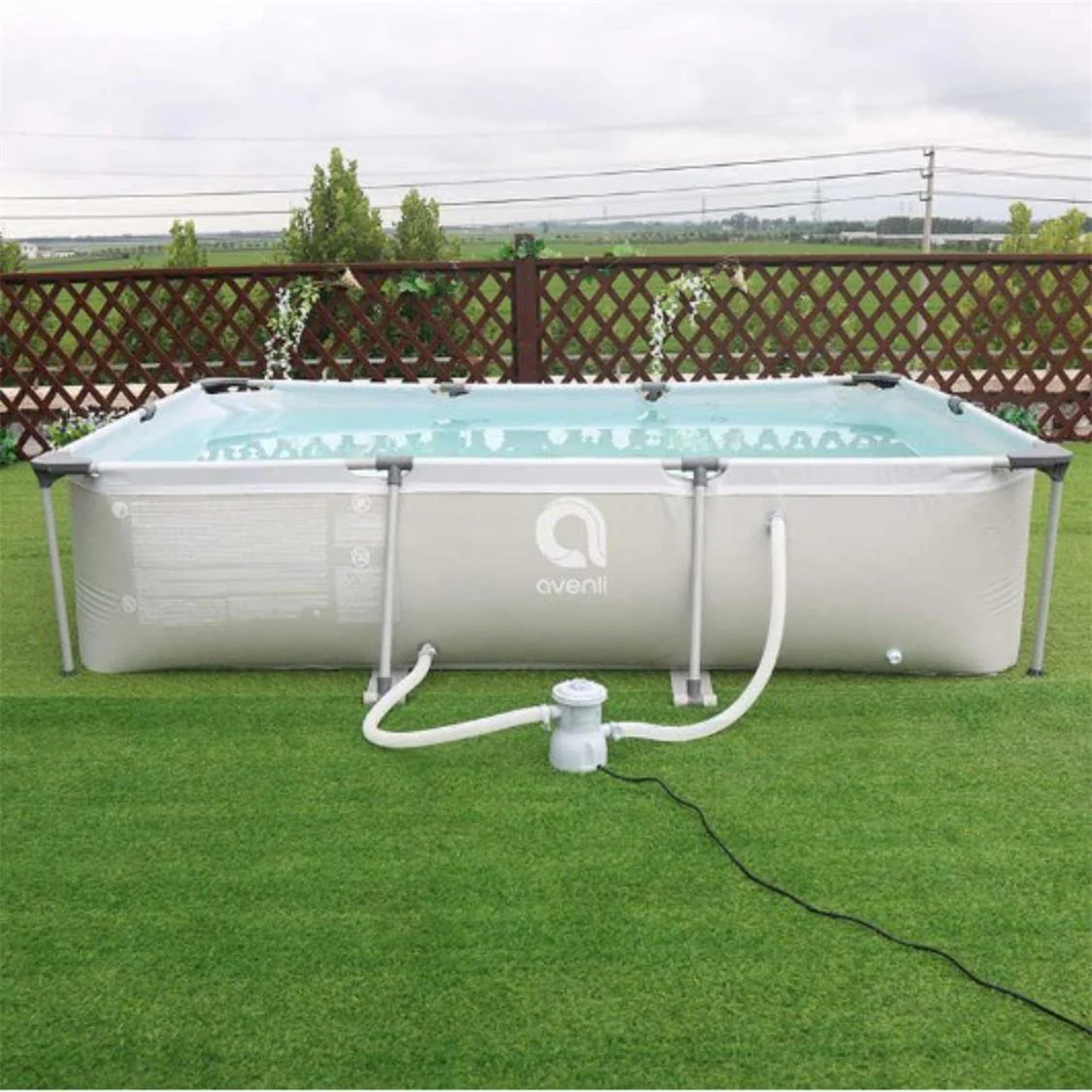 Avenli 3m x 2m Rectangular Frame Pool - Image 8