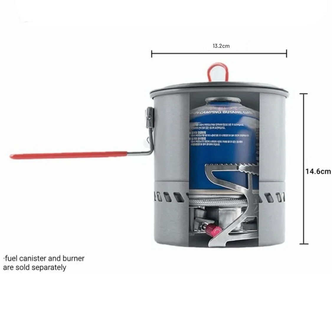 Bulin Camping Cooking Pot with Heat Exchanger - Image 7