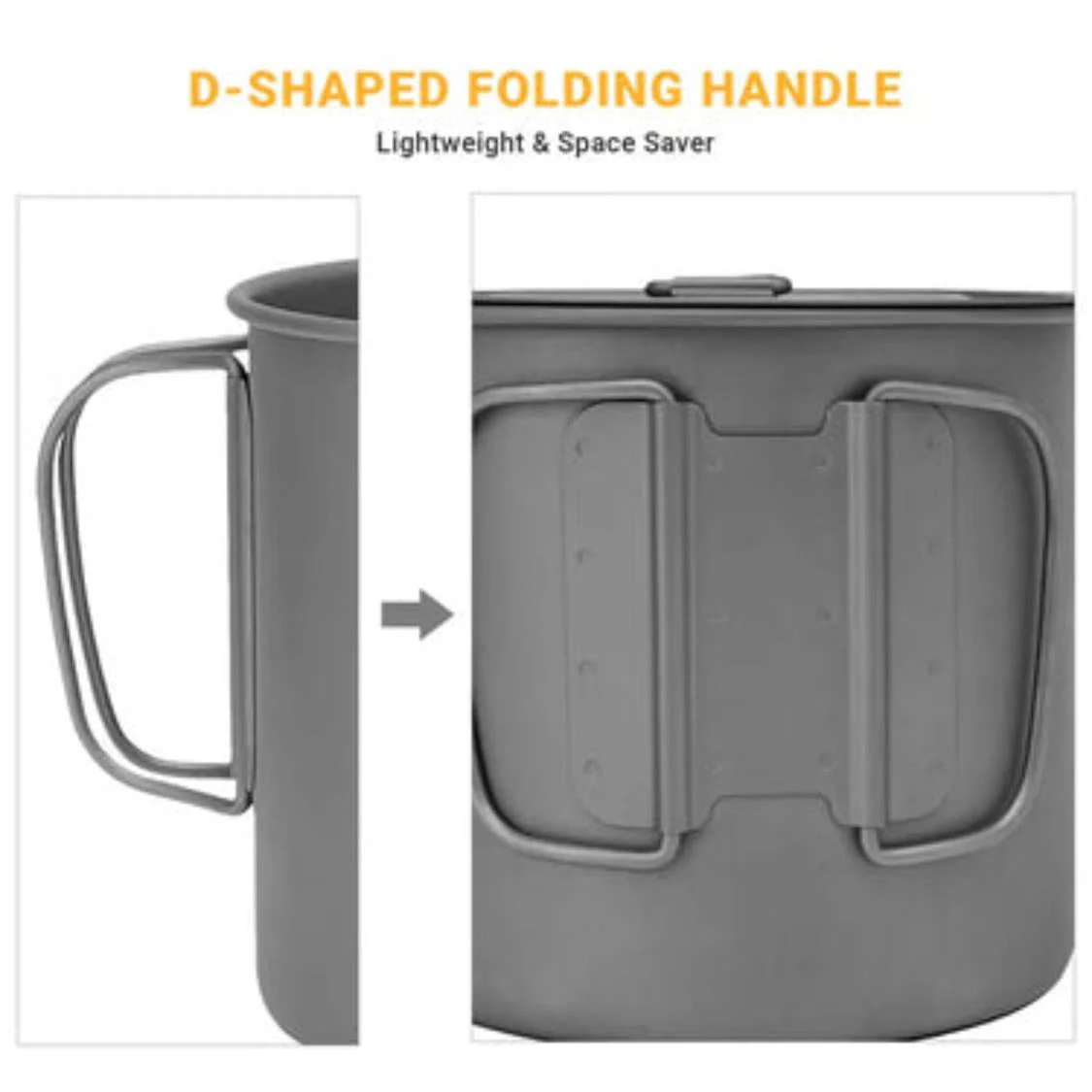 Cook'n'Escape 1100ml Titanium Soloist Titanium Pot - Image 3