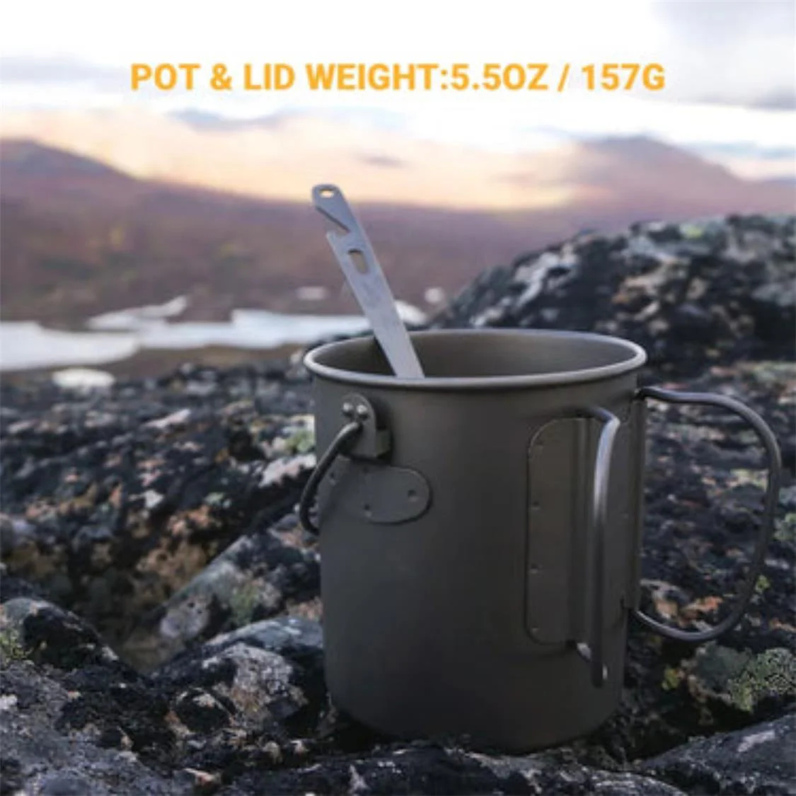 Cook'n'Escape 1100ml Titanium Soloist Titanium Pot - Image 6