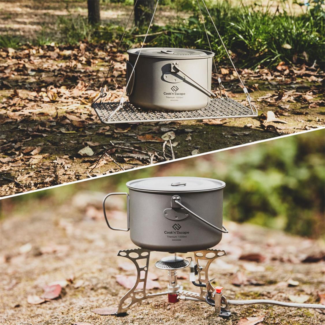 Cook'n'Escape 1300ml Titanium Hanging Pot - Image 3