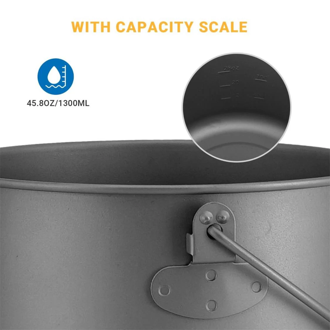 Cook'n'Escape 1300ml Titanium Hanging Pot - Image 5