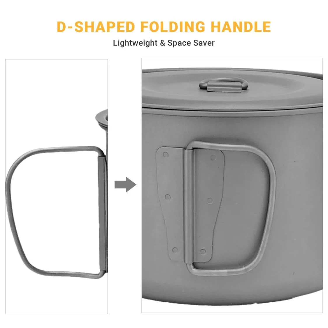Cook'n'Escape 1300ml Titanium Hanging Pot - Image 6
