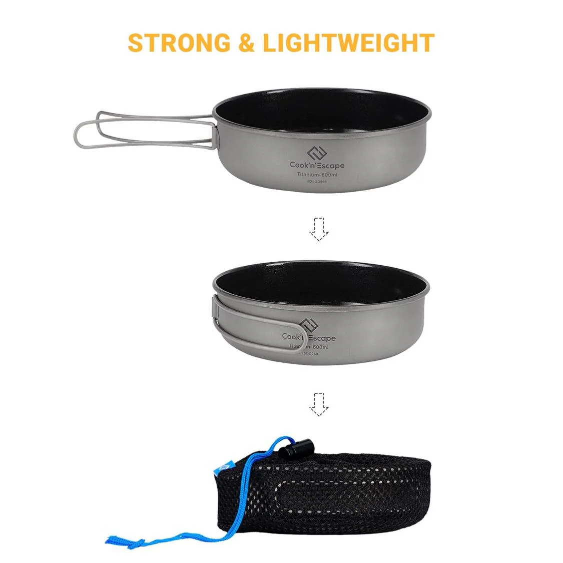 Cook'n'Escape Titanium Frying Pan - Image 3