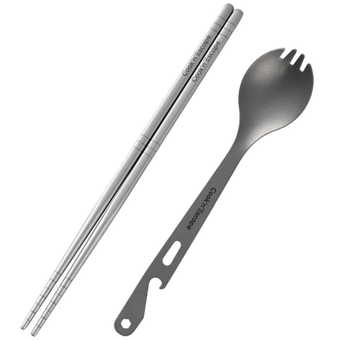 Cook'n'Escape Titanium Spork and chopsticks - Image 3