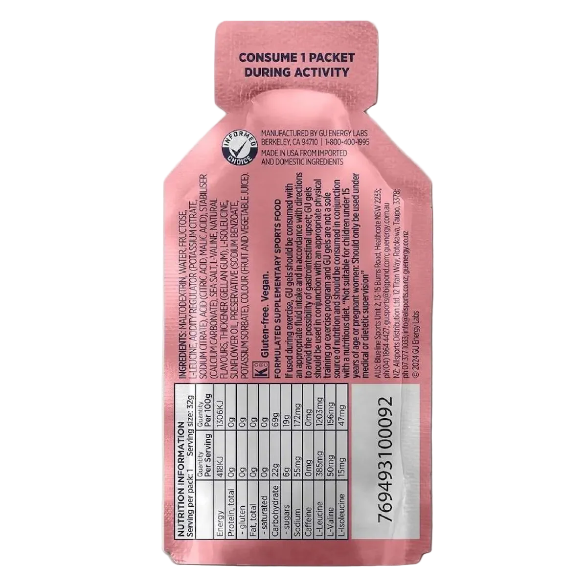 GU Energy Gel 6 pack - 8 Great Flavours - Image 9