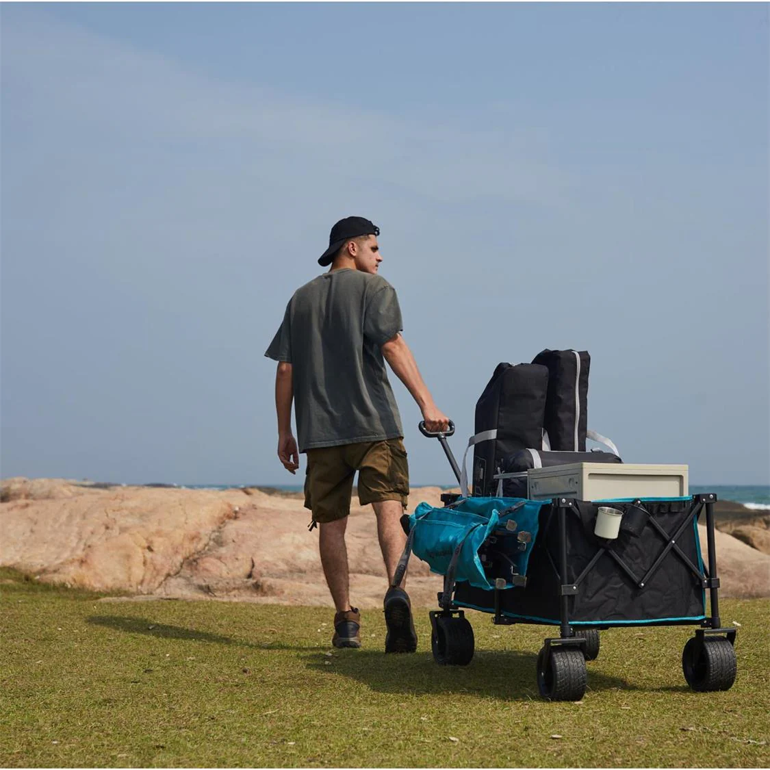 Fundango Heavy Duty Folding Beach Wagon - Image 10