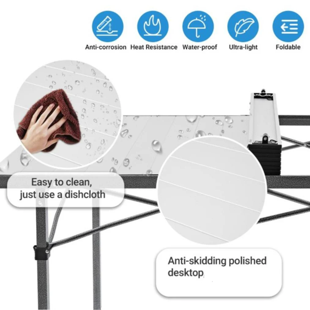 KingCamp Granite Aluminium Folding Table - Image 3