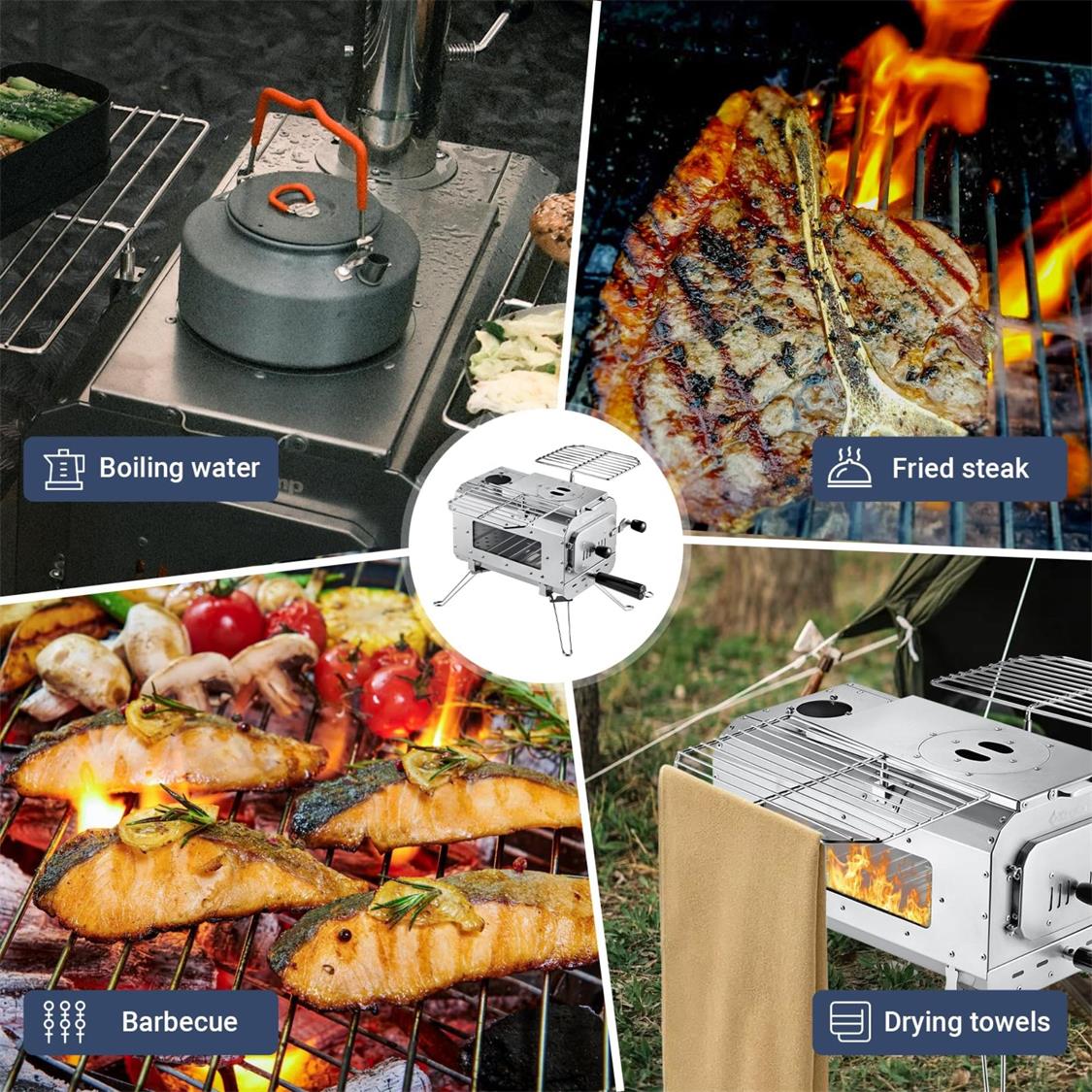 KingCamp Surefire Stove Stainless Steel - Image 6