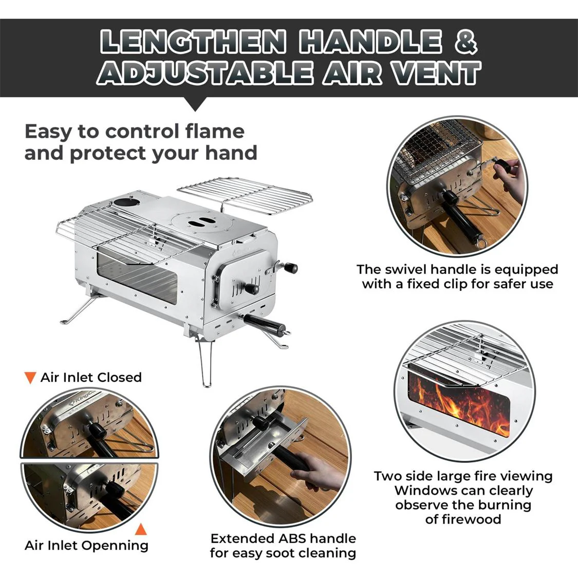 KingCamp Surefire Stove Stainless Steel - Image 8