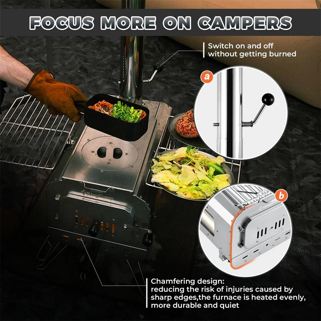 KingCamp Surefire Stove Stainless Steel - Image 9