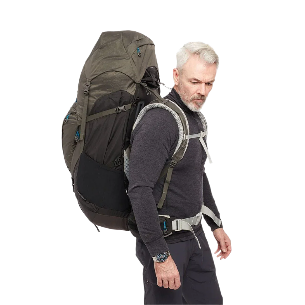 Lowe Alpine Men's Cerro Torre 65:85 Pack Black/Greyhound - Image 3