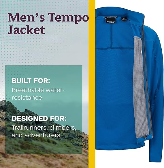 Marmot Tempo Soft Shell Jacket Blue Sapphire - Image 4