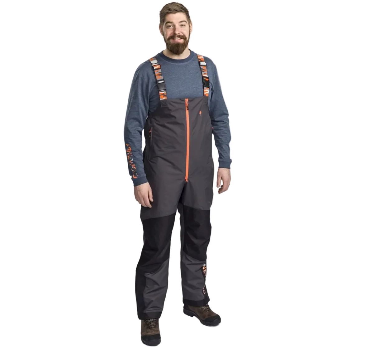Pinewood Bolmen Fishing Bib Pants Dark Anthracite/Black - Small - Image 3