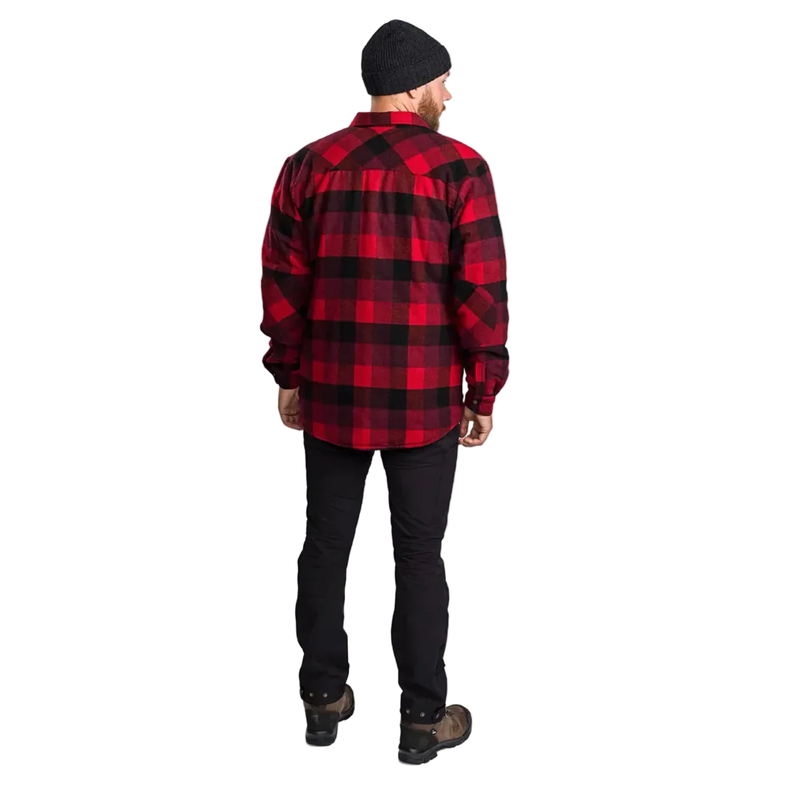 Pinewood Canada 2.0 Classic Quilted Shirt / Shacket - Red/Black - Image 5
