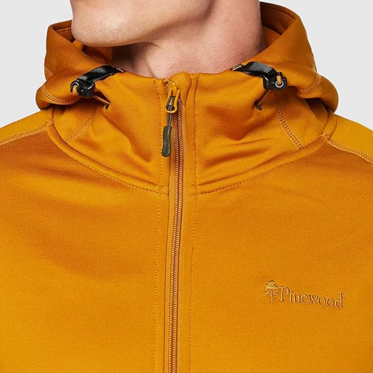 Pinewood Himalaya Active Power Fleece Hoodie Dark Mustard - Image 5