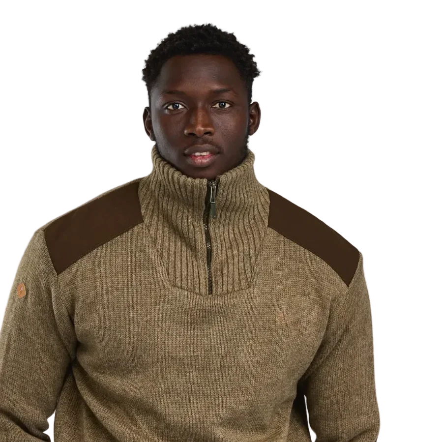 Pinewood New Stormy Men's Sweater Brown Mel - Medium - Image 3