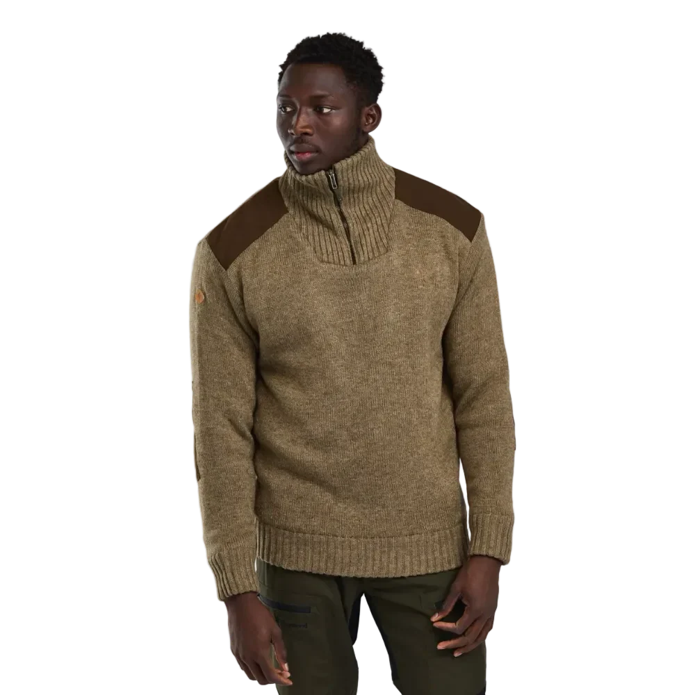 Pinewood New Stormy Men's Sweater Brown Mel - Medium - Image 4
