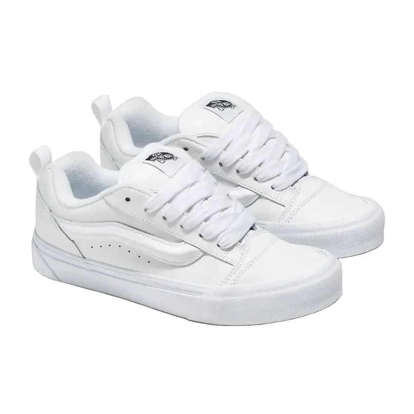 Vans Knu Skool Leather Men's Shoe True White - Image 2