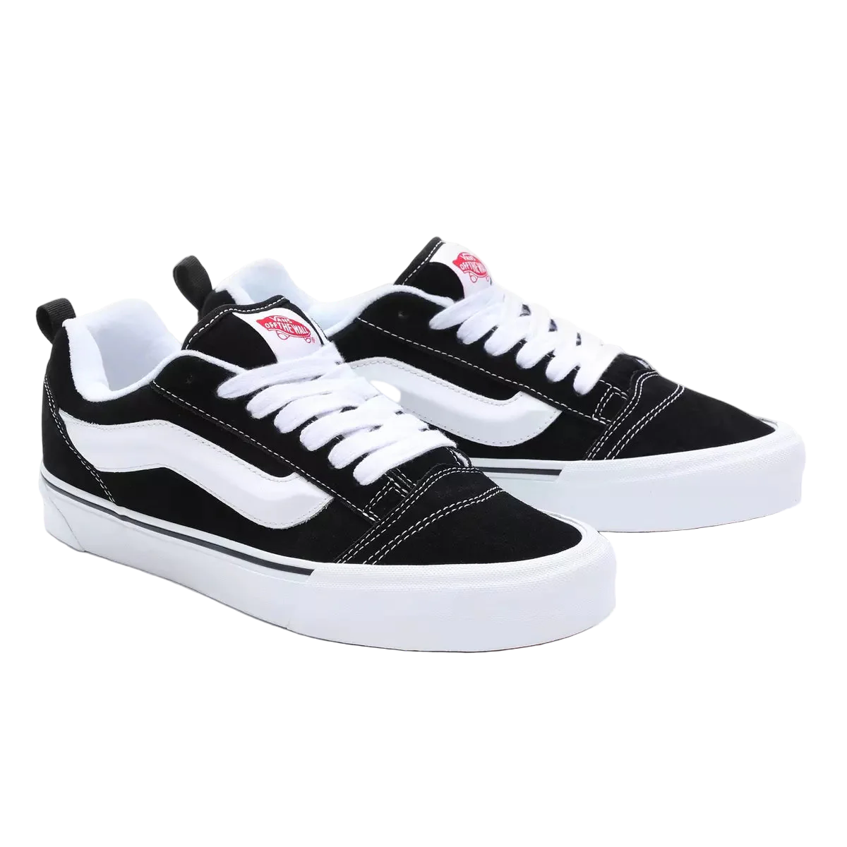 Vans Knu Skool Men's Shoe Black/True White - Image 4