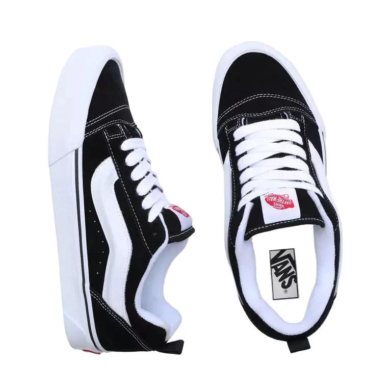 Vans Knu Skool Men's Shoe Black/True White - Image 5