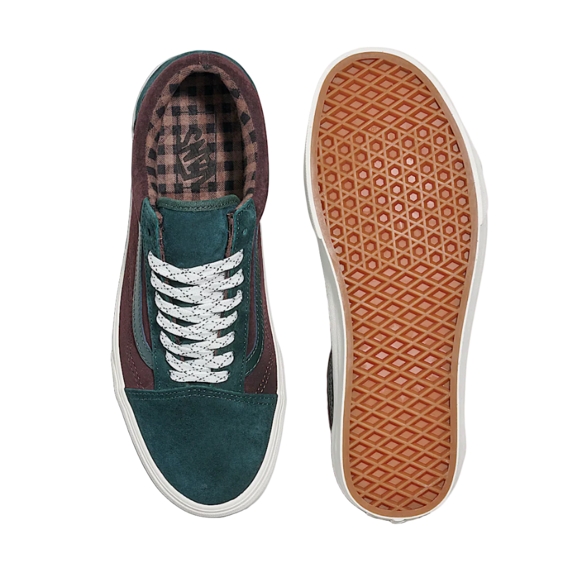 Vans Old Skool Suede Men's Shoe Scarab Green/Brown - Image 3